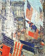 Childe Hassam Allies Day in May 1917 oil on canvas